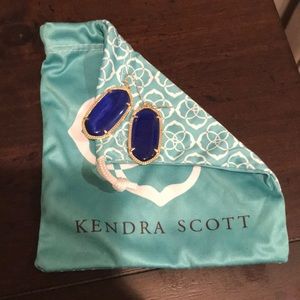 Kendra Scott Elle drop earrings royal blue